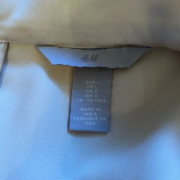 H&M Cream Satin Dress - Picture 7 of 9